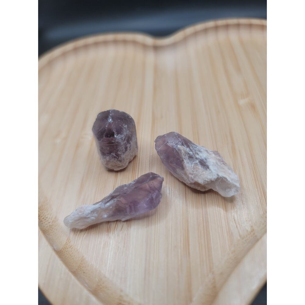 3 Super Seven Amethyst Scepter Crystal Specimens, 27G